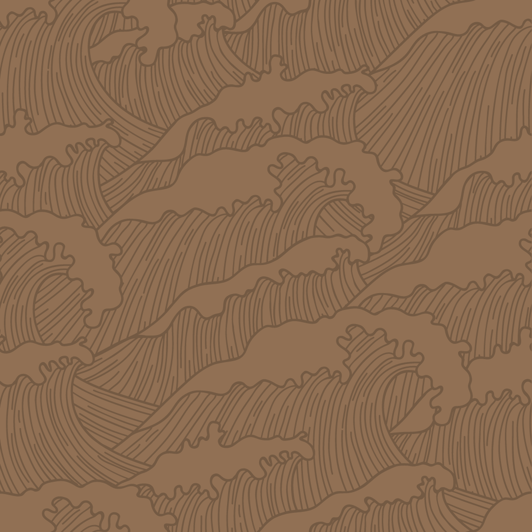 Nude Waves Print Thong (dark)